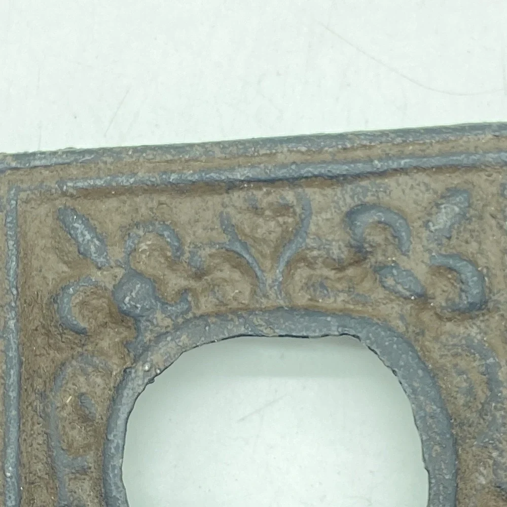 Wrought Iron Outlet Covers Fleur De Lis Ornate Set Of 2 Rustic Farmhouse